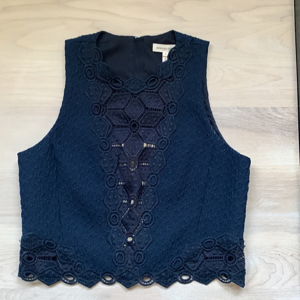 Rebecca Taylor sleeveless crop top